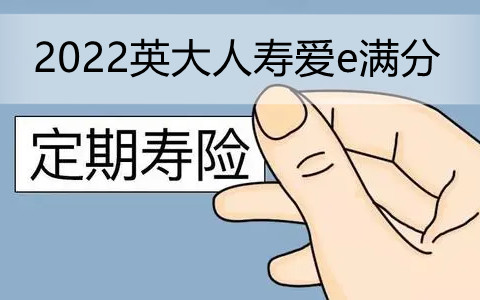 2022英大人寿爱e满分定期寿险怎么样?保什么?