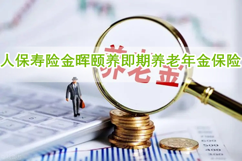 人保寿险金晖颐养即期养老年金保险保什么?有什么亮点?