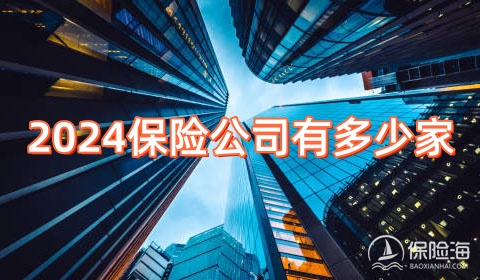 2024保险公司有多少家_目前比较靠谱的保险公司