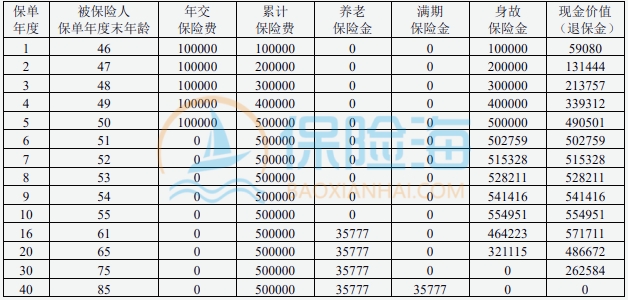 招商仁和和年年A款养老年金保险保障如何?领多少钱?